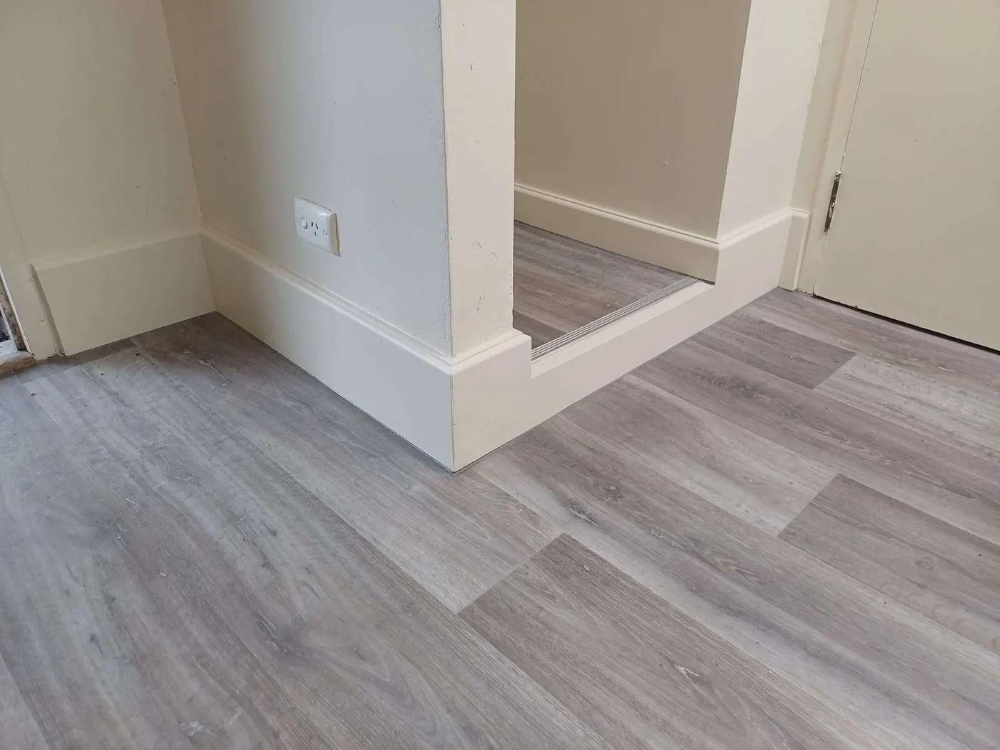 New skirting and flooring finished in a Tasman home